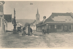 14) Rozcestí Dlouhé ulice horní a Hlavní ulice v r.1911.