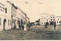 3) Severovýchodní část náměstí v r.1908.